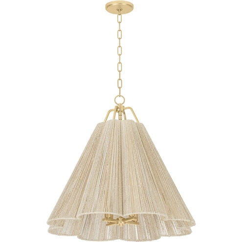 Troy Lighting - F3428-VGL - Four Light Pendant - Sonoma - Vintage Gold Leaf