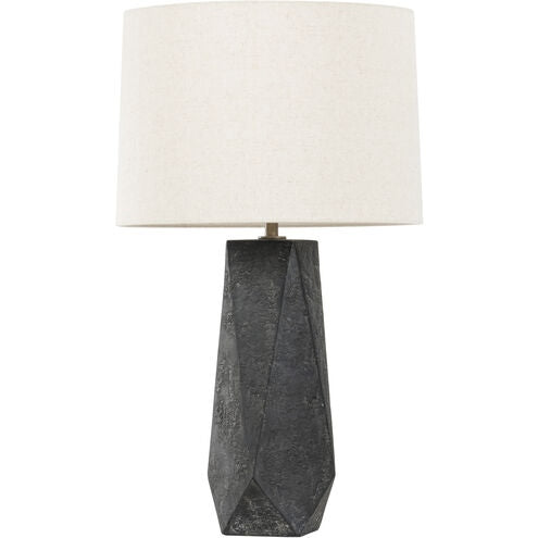 Troy Lighting - PTL1129-PBR/CHB - One Light Table Lamp - Coronado - Patina Brass/Ceramic Ash Black