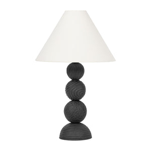 Troy Lighting - PTL1530-FOR/CBF - One Light Table Lamp - Miela - Forged Iron/Ceramic Black Motif