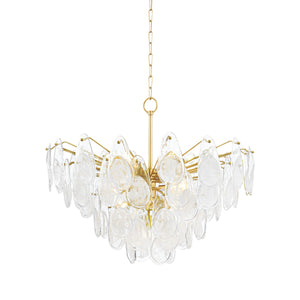 Hudson Valley - 8315-AGB - 15 Light Chandelier - Darcia - Aged Brass