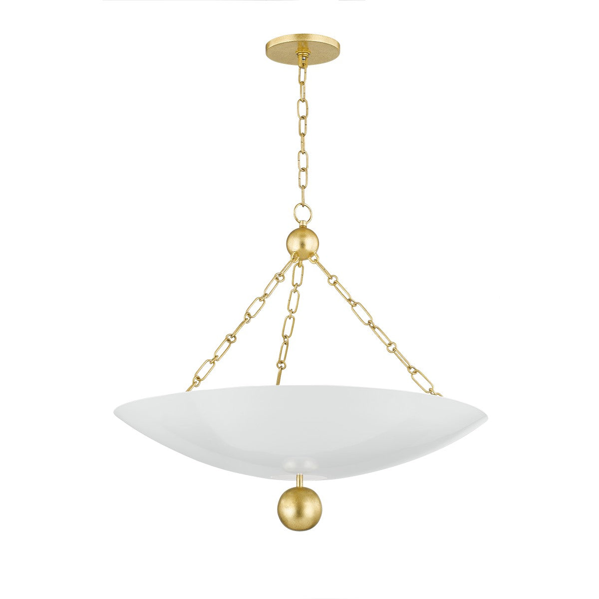 Mitzi - H846703-VGL/SWH - Three Light Pendant - Amali - Vintage Gold Leaf/Soft White