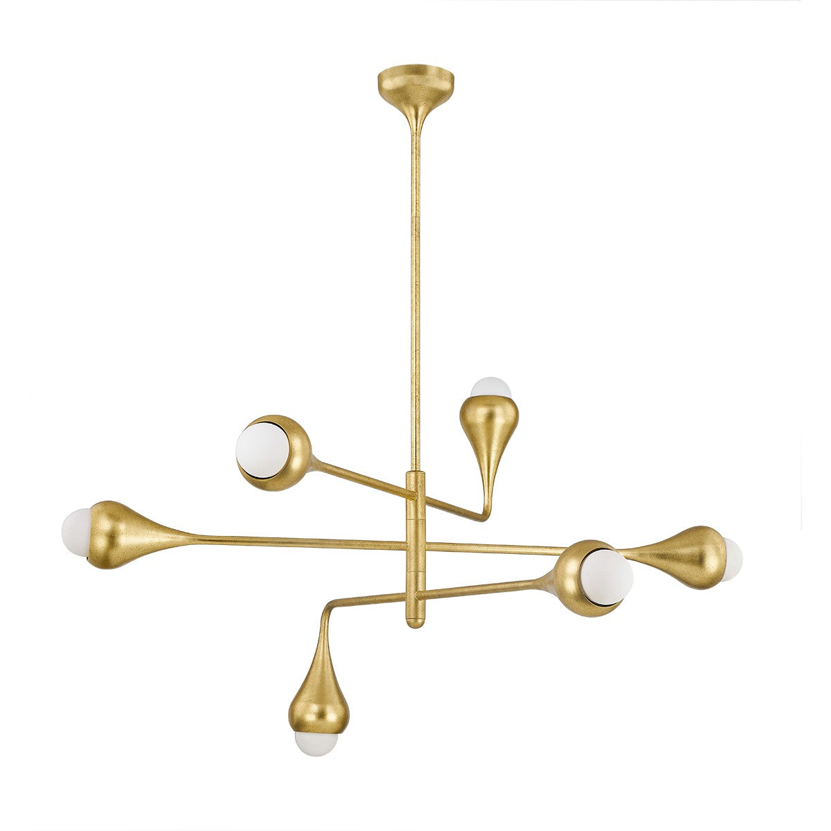 Mitzi - H850806-VGL - Six Light Chandelier - Luciel - Vintage Gold Leaf