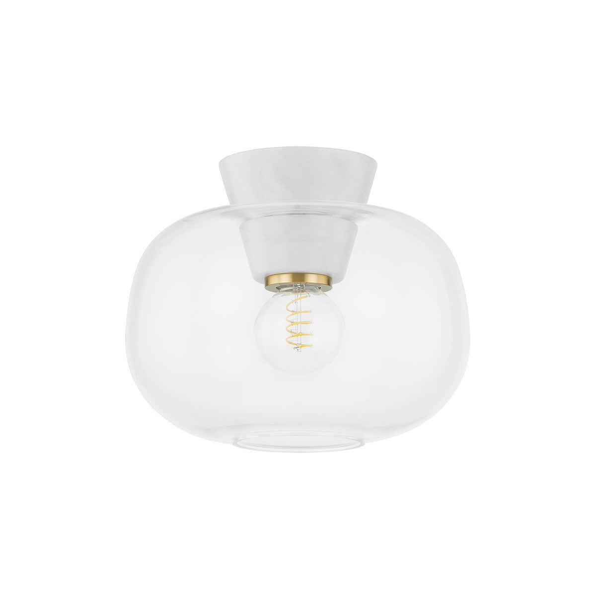 Mitzi - H869501-AGB - One Light Flush Mount - Ariella - Aged Brass