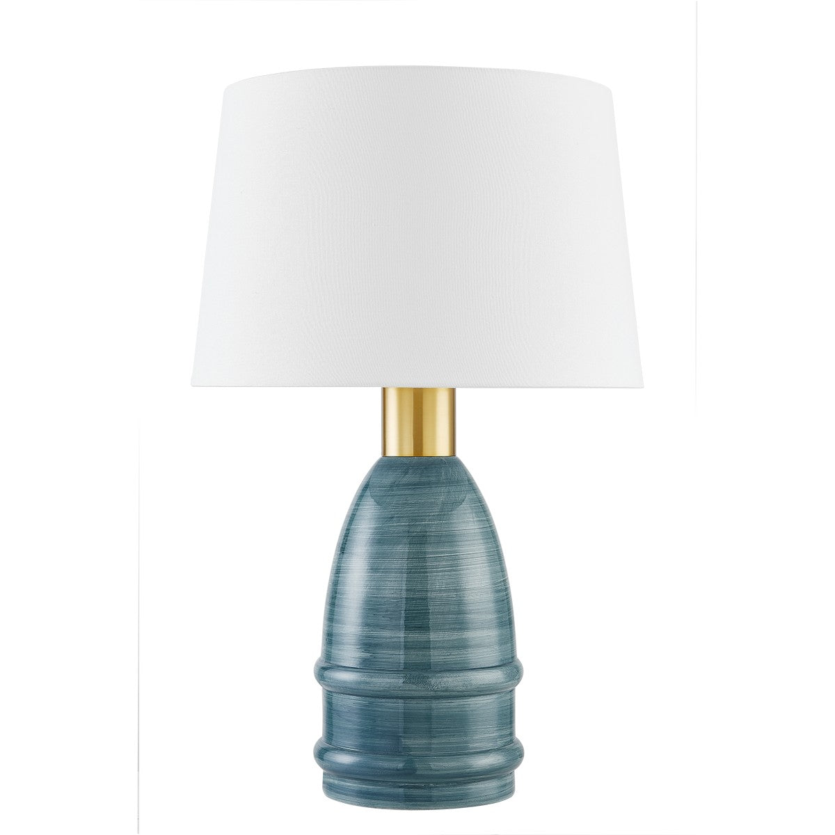 Mitzi - HL887201-AGB/CYB - One Light Table Lamp - Tenley - Aged Brass/Ceramic Inchyra Blue