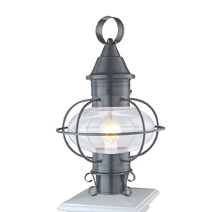 Norwell Lighting - 1611-GM-CL - One Light Post Mount - Vidalia Onion Medium Post - Gun Metal