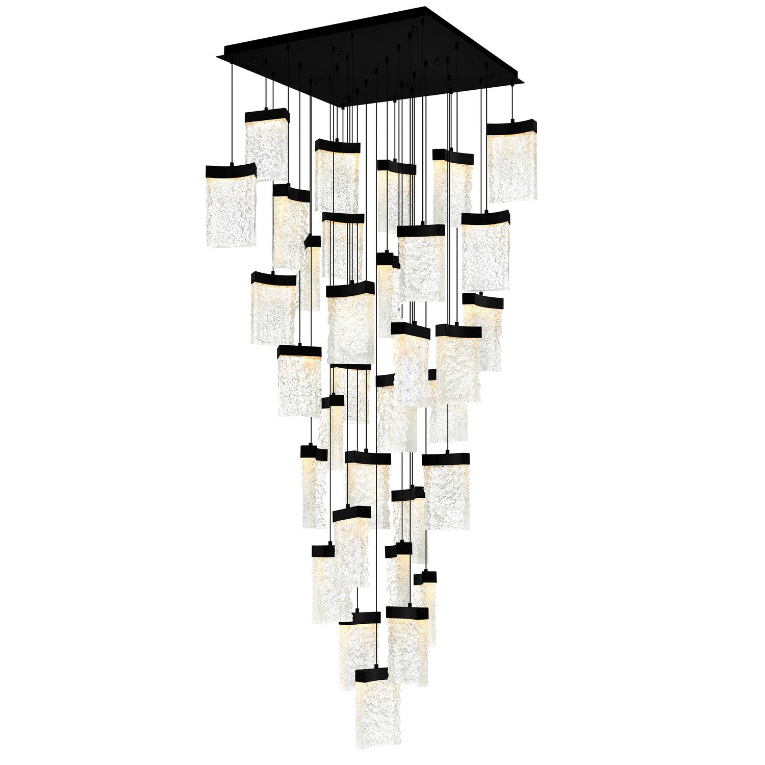 CWI Lighting - 1587P36-33-101 - LED Chandelier - Lava - Black