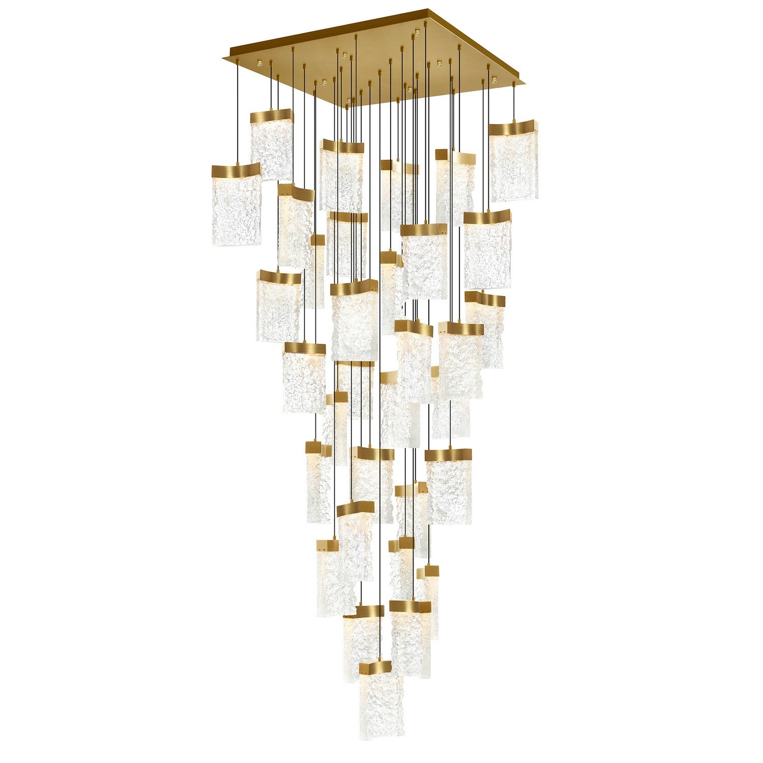 CWI Lighting - 1587P36-33-624 - LED Chandelier - Lava - Brass