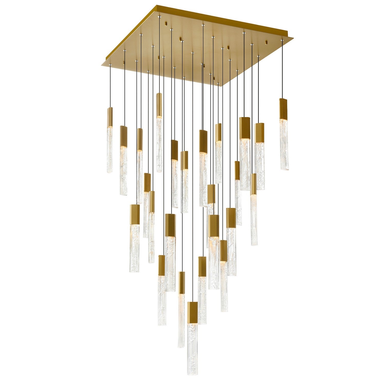 CWI Lighting - 1589P28-25-624 - LED Chandelier - Greta - Brass