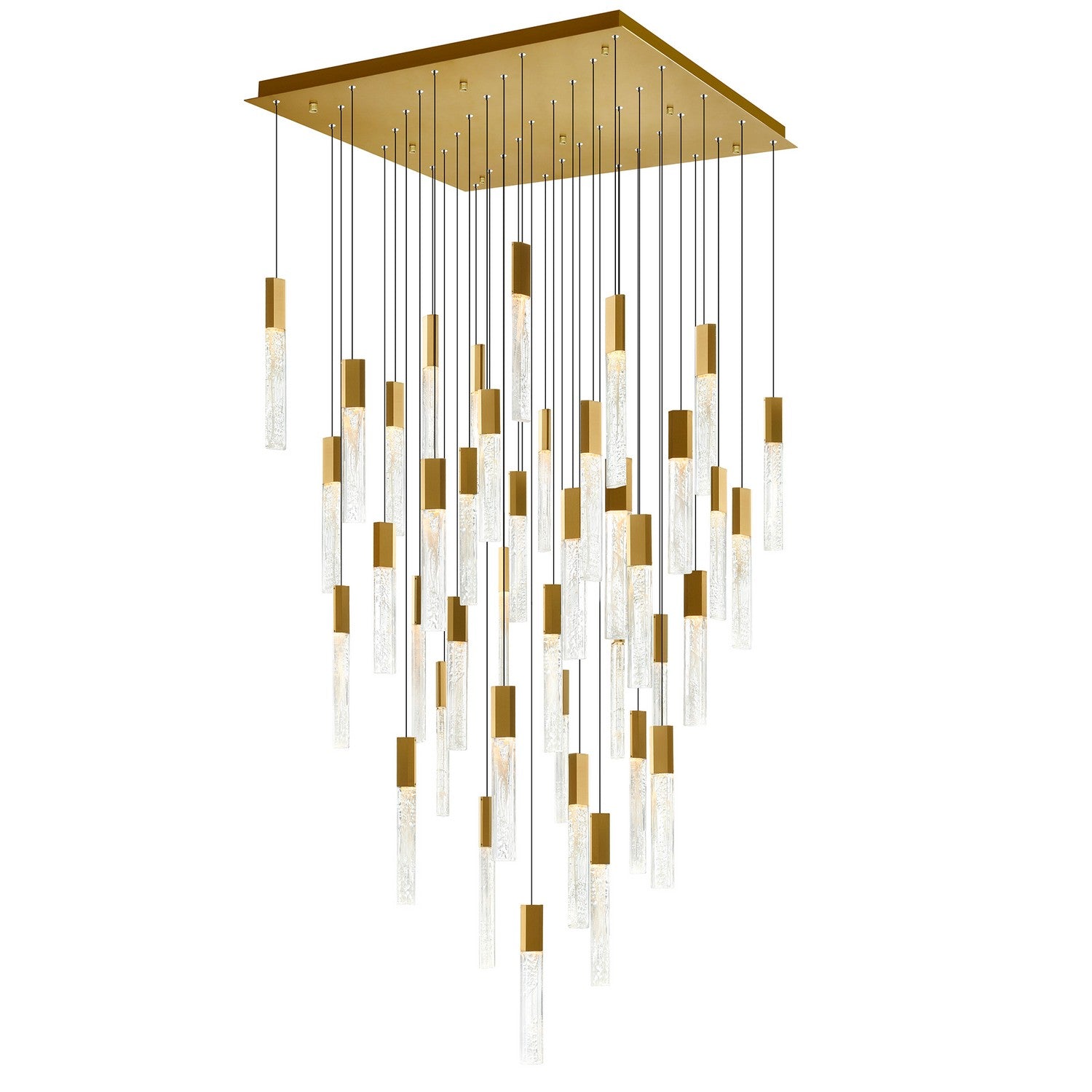 CWI Lighting - 1589P36-41-624 - LED Chandelier - Greta - Brass