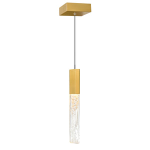 CWI Lighting - 1589P5-1-624 - LED Mini Pendant - Greta - Brass