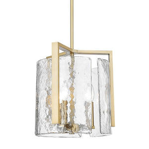 Golden - 3164-3P BCB-HWG - Three Light Pendant - Aenon BCB - Brushed Champagne Bronze