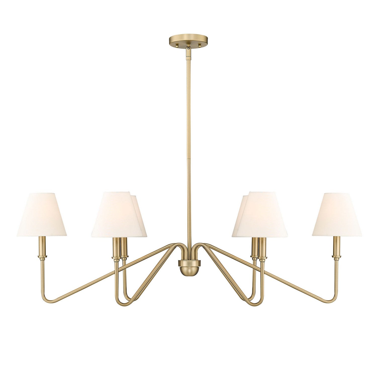 Golden - 3690-LP BCB-IL - Six Light Linear Pendant - Kennedy BCB - Brushed Champagne Bronze