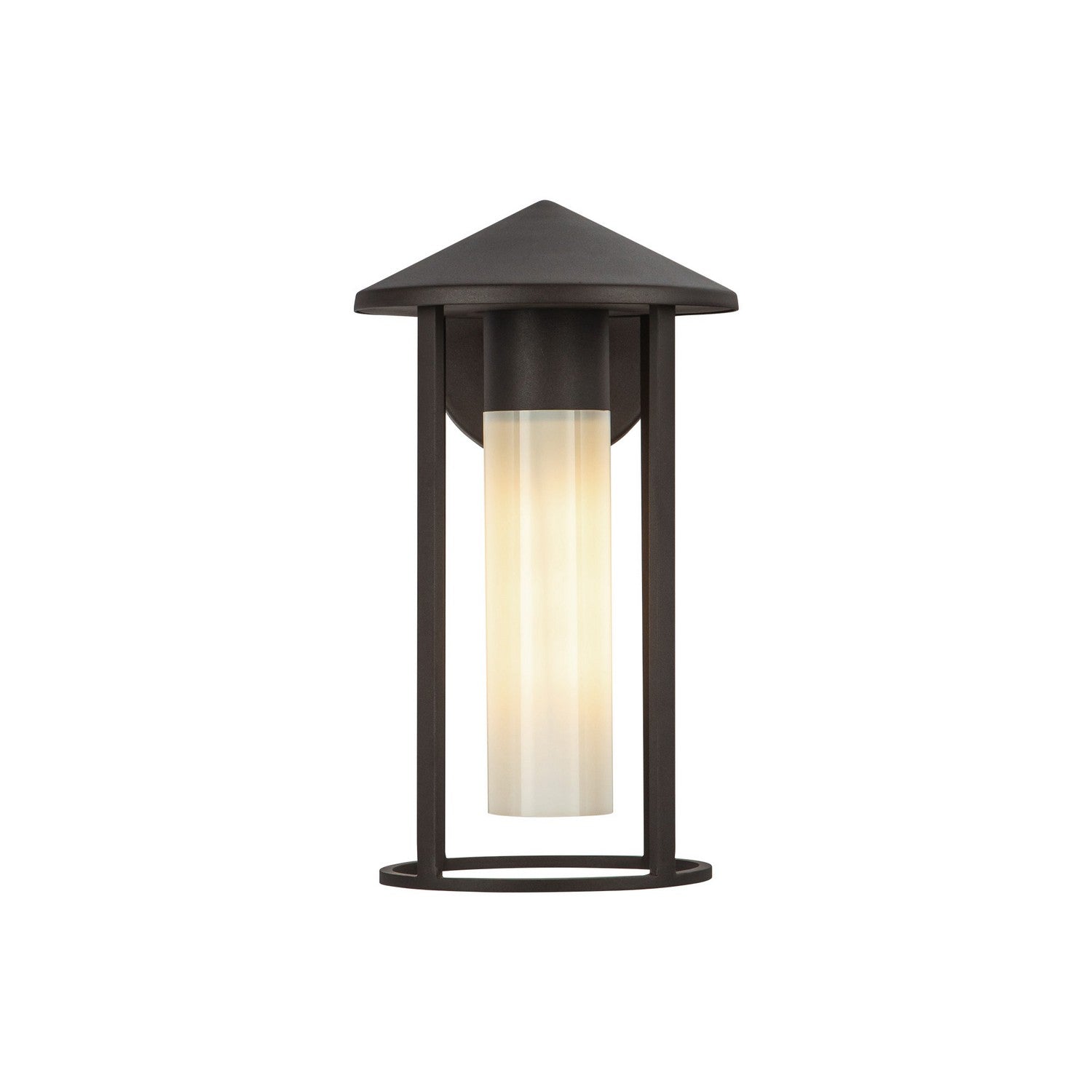 Alora - EW526312BZGO - One Light Exterior Wall Mount - Tenko - Bronze/Glossy Opal Glass