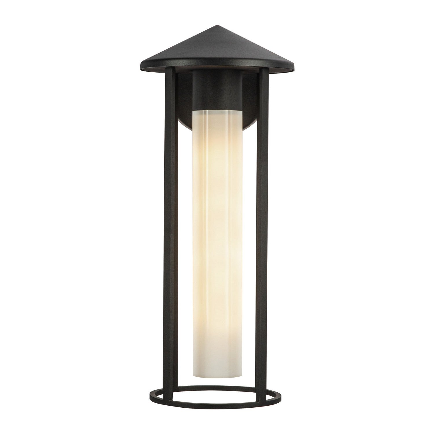 Alora - EW526318BKGO - One Light Exterior Wall Mount - Tenko - Black/Glossy Opal Glass