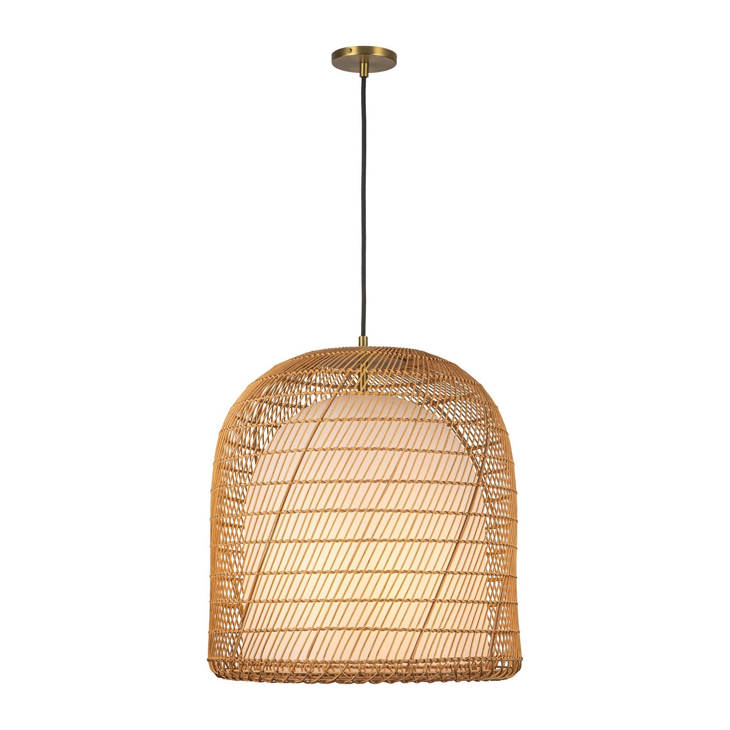 Alora - PD631920BGOP - One Light Pendant - Bondi - Brushed Gold/Opal Glass