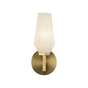 Alora - WV424110BGOP - One Light Wall Vanity - Krysta - Brushed Gold/Opal Glass