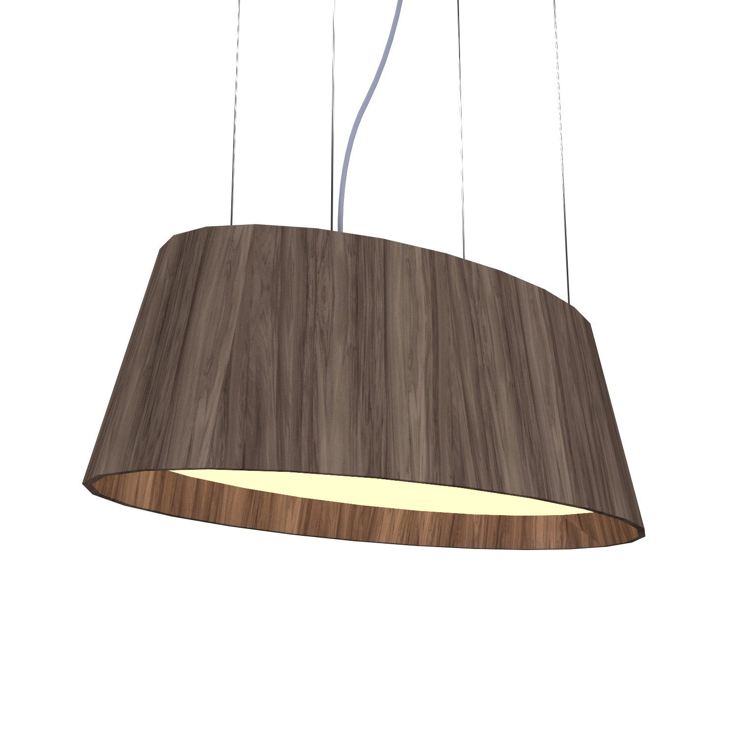 Accord Lighting - 1218LED.18 - LED Pendant - Oval - American Walnut