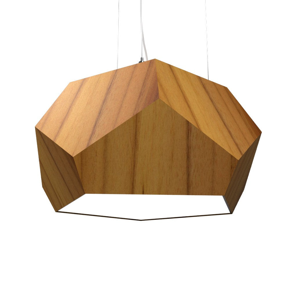Accord Lighting - 1226LED.12 - LED Pendant - Facet - Teak