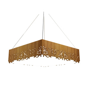 Accord Lighting - 1226LED.12 - LED Pendant - Facet - Teak