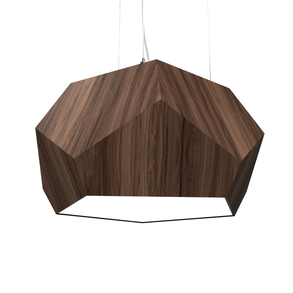 Accord Lighting - 1227LED.18 - LED Pendant - Facet - American Walnut