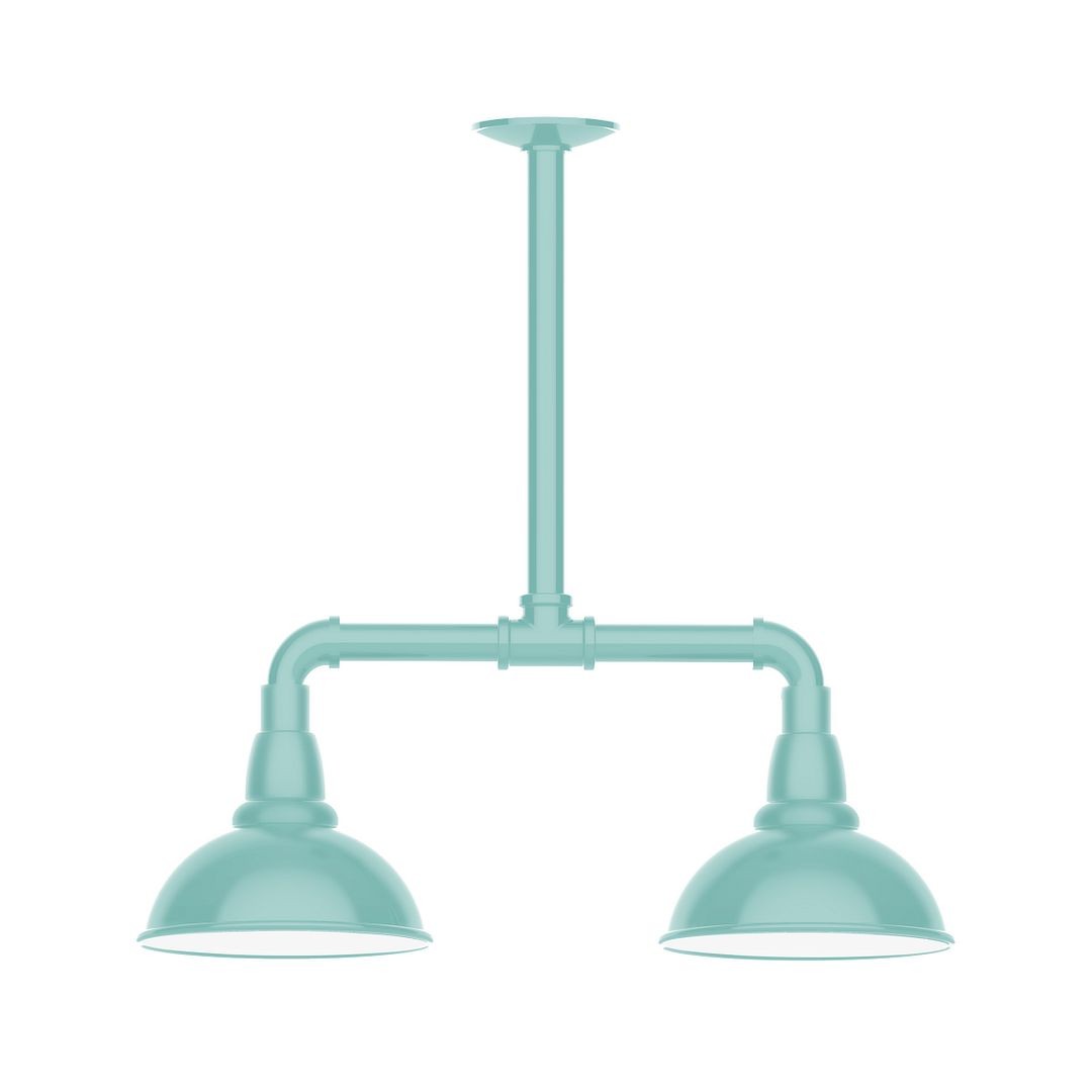 Montclair Light Works - MSB105-48-G05 - Two Light Pendant - Cafe - Sea Green