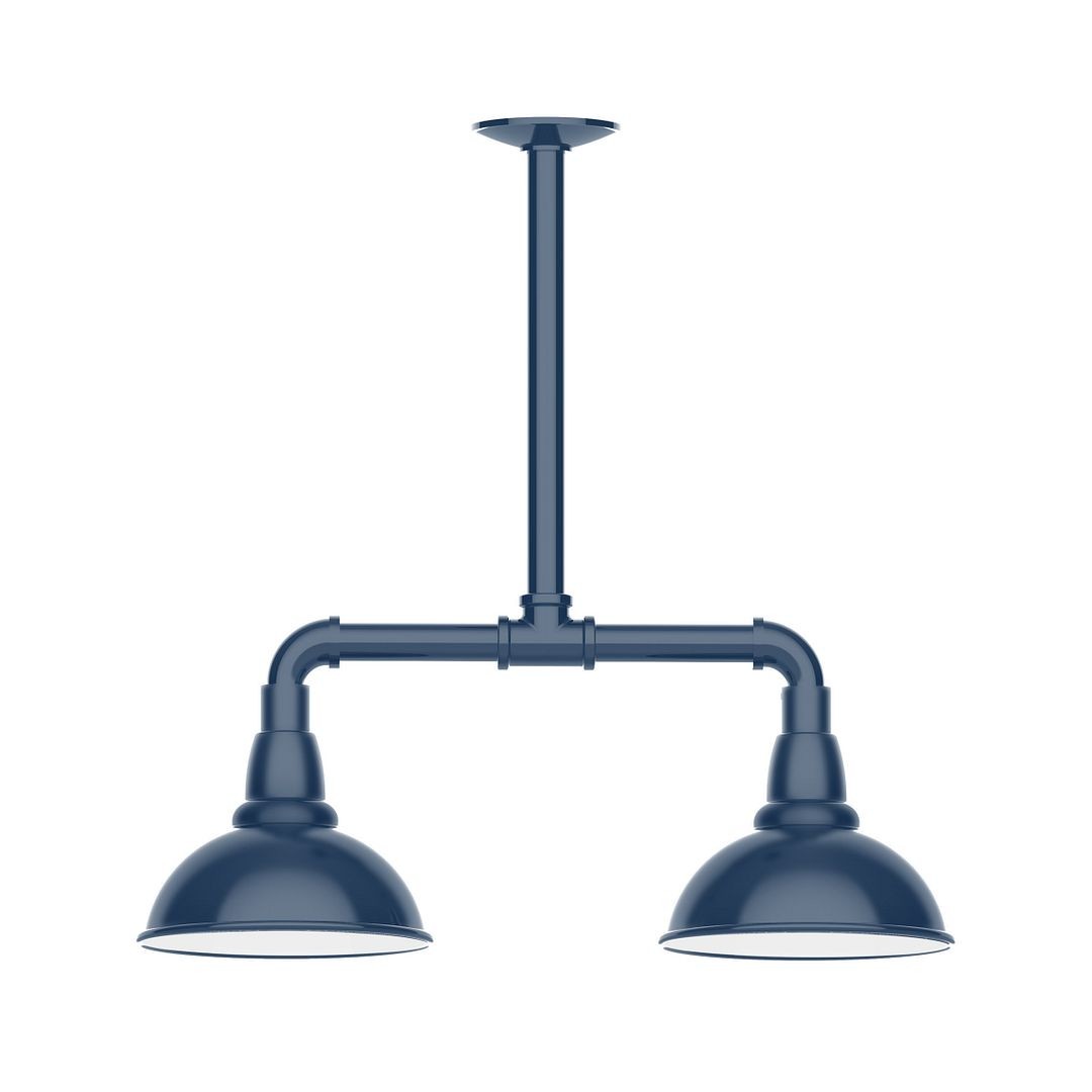 Montclair Light Works - MSB105-50-G05 - Two Light Pendant - Cafe - Navy