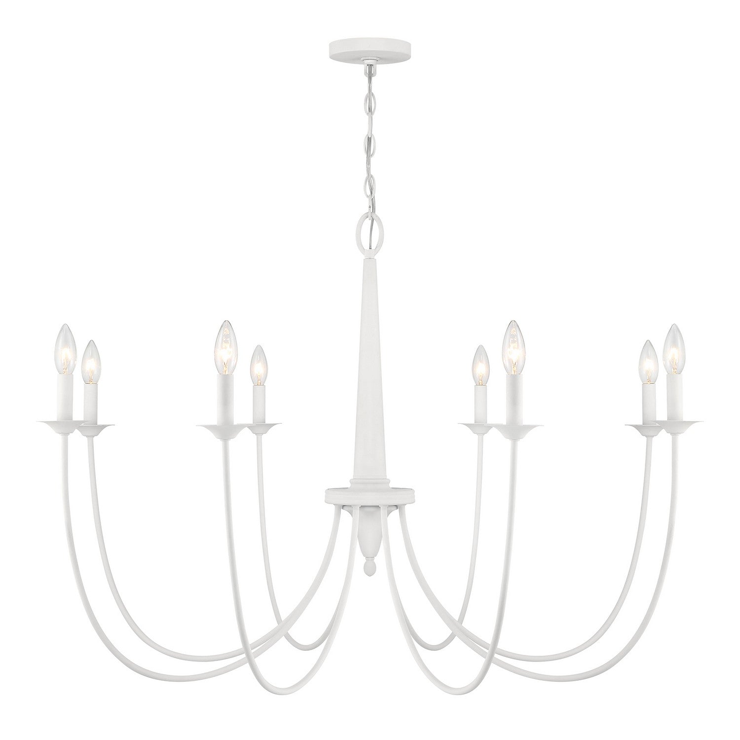 Savoy House - 1-1202-8-83 - Eight Light Chandelier - Stonecrest - Bisque White