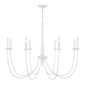 Savoy House - 1-1202-8-83 - Eight Light Chandelier - Stonecrest - Bisque White