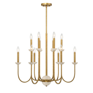 Savoy House - 1-2294-12-262 - 12 Light Chandelier - Oakhurst - Antique Gold