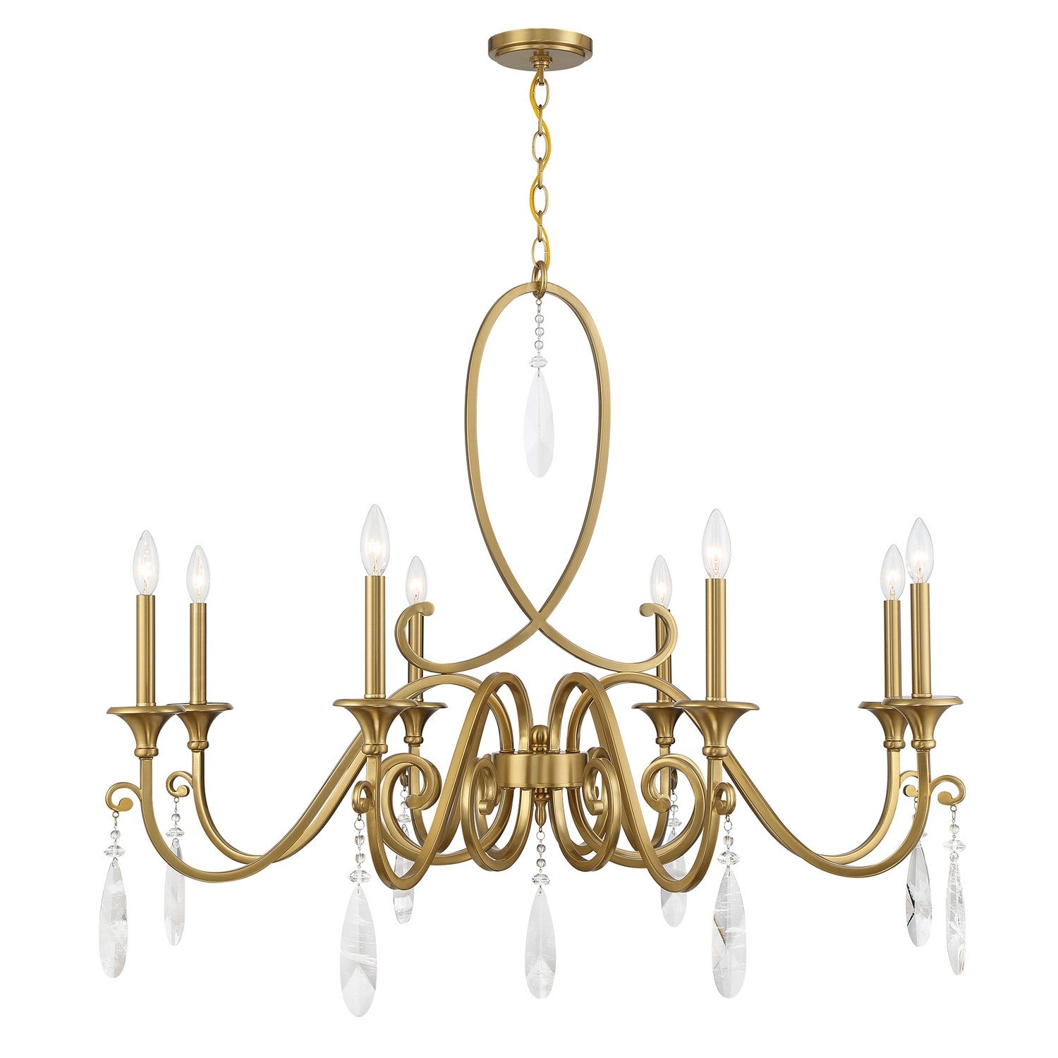 Savoy House - 1-2702-8-322 - Eight Light Chandelier - Fairchild - Warm Brass