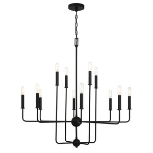 Savoy House - 1-4046-12-89 - 12 Light Chandelier - Avondale - Matte Black