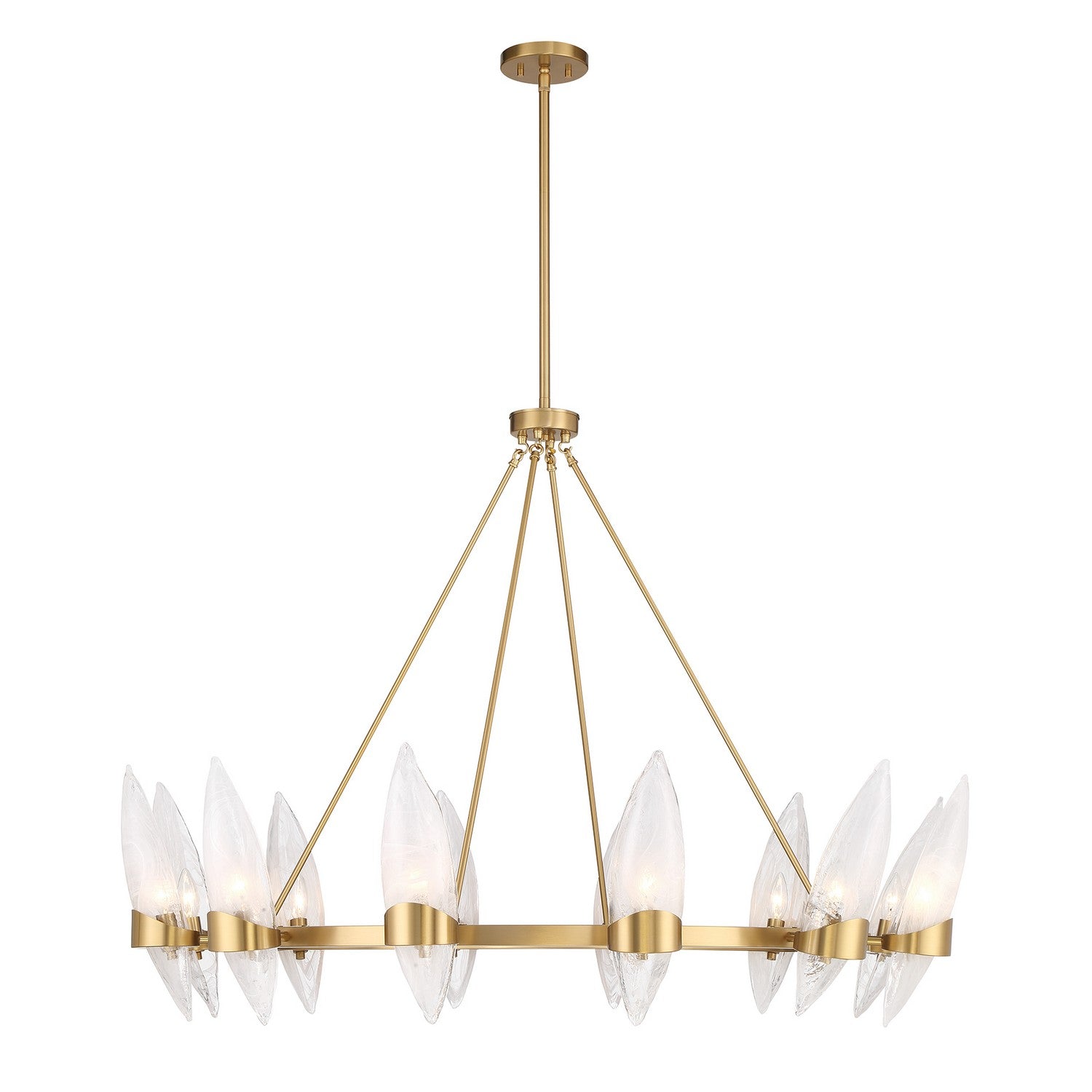 Savoy House - 1-5504-12-322 - 12 Light Chandelier - Nouvel - Warm Brass