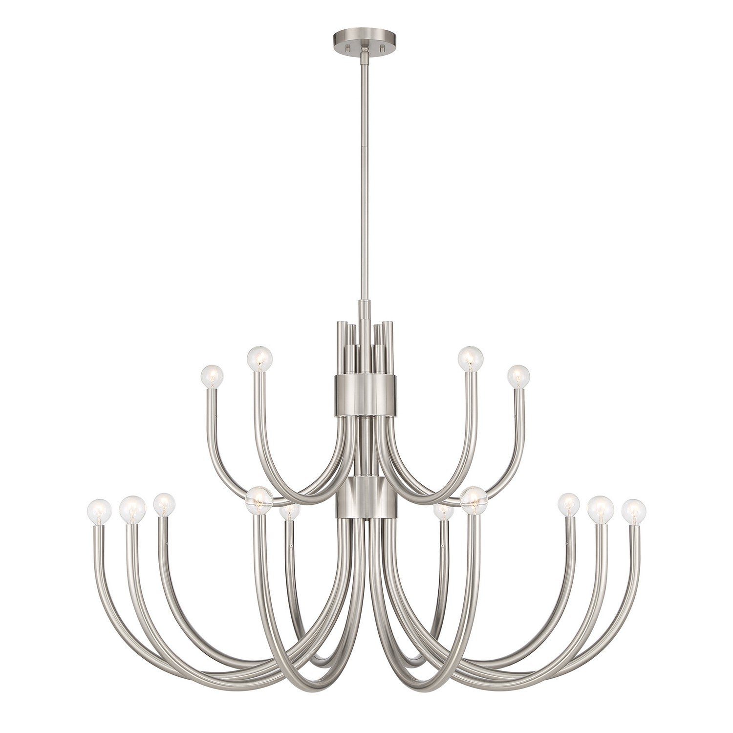 Savoy House - 1-6682-15-SN - 15 Light Chandelier - Sorrento - Satin Nickel