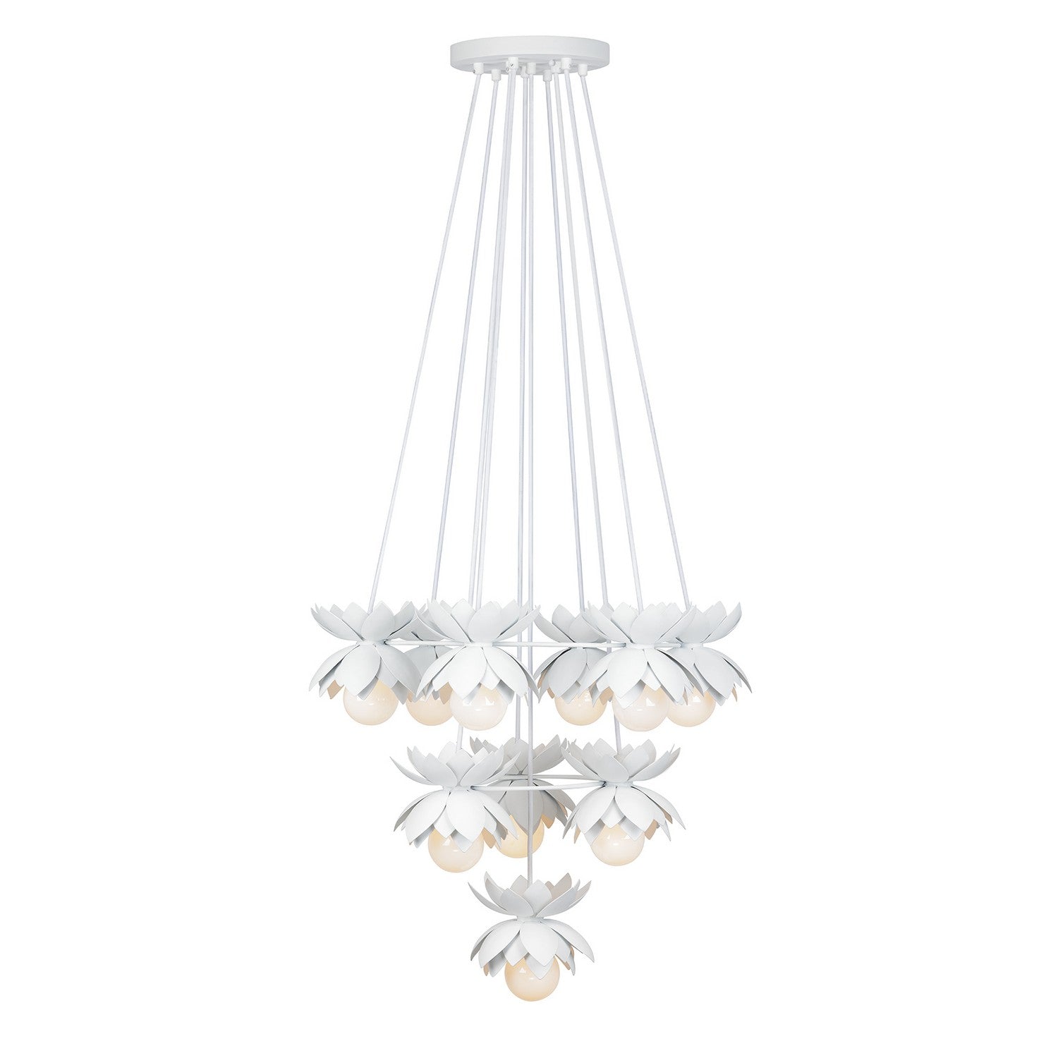 Savoy House - 1-6914-10-47 - Ten Light Chandelier - Pacha - White Cashmere