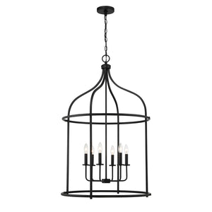 Savoy House - 3-7388-6-89 - Six Light Pendant - Brookstone - Matte Black