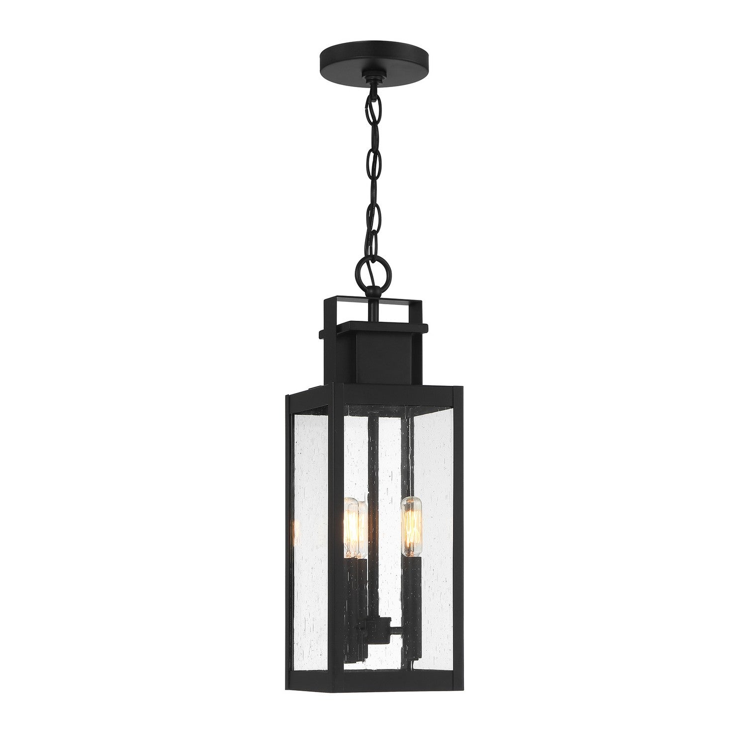 Savoy House - 5-827-BK - Three Light Outdoor Hanging Lantern - Ascott - Matte Black