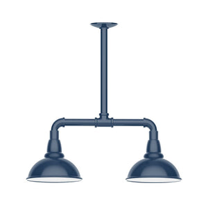 Montclair Light Works - MSB105-50-T24-G05 - Two Light Pendant - Cafe - Navy