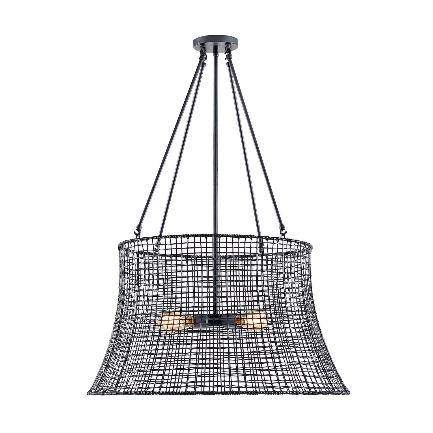 Savoy House - 7-6192-4-89 - Four Light Outdoor Chandelier - Longleaf - Matte Black