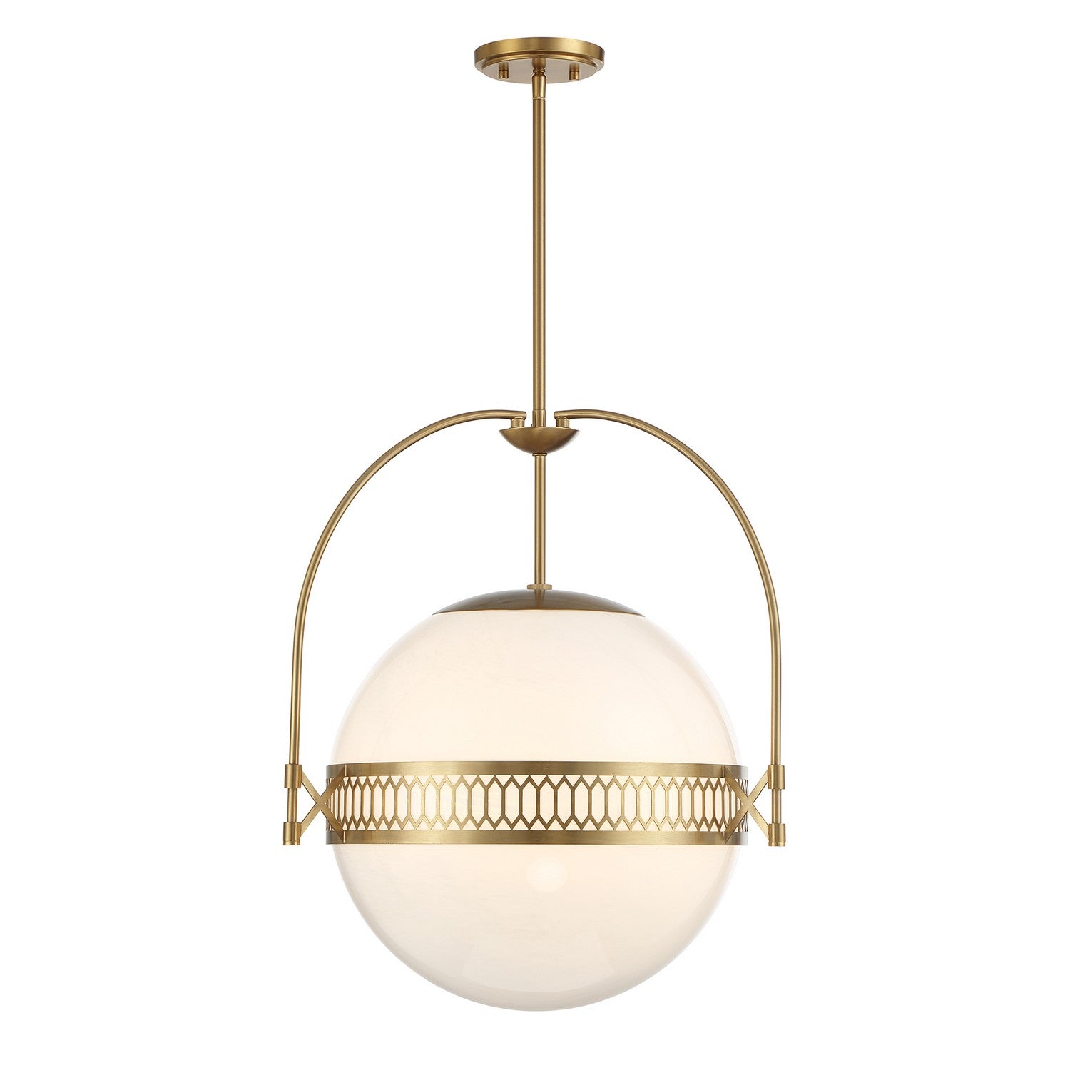 Savoy House - 7-6407-3-322 - Three Light Pendant - Thornhill - Warm Brass