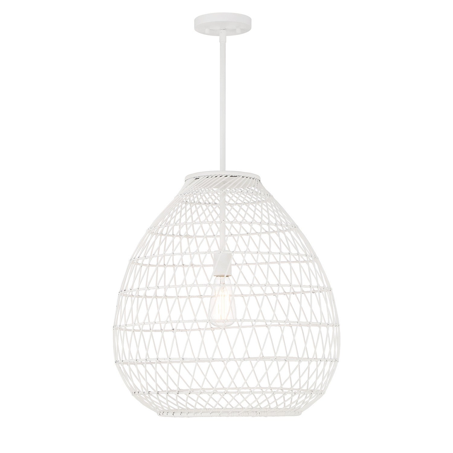 Savoy House - 7-7681-1-83 - One Light Pendant - Maya - Bisque White