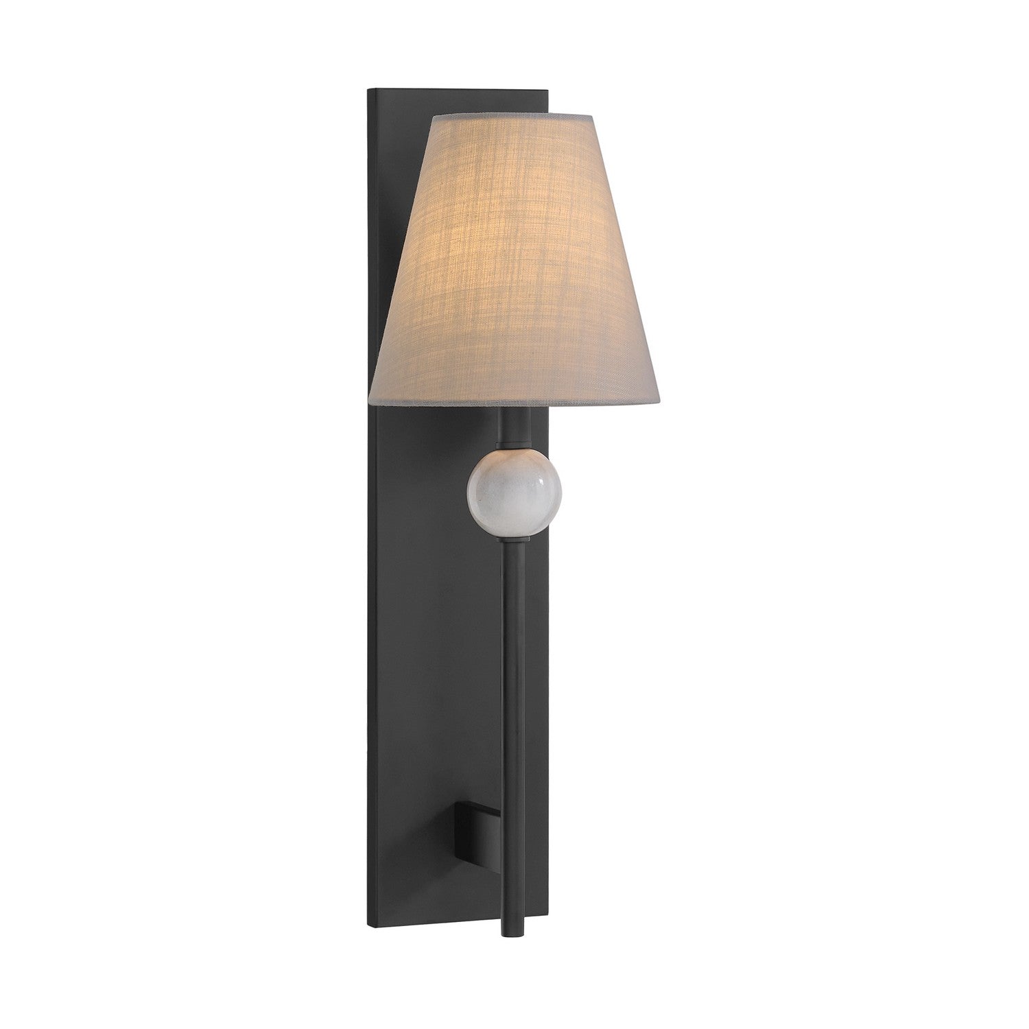 Savoy House - 9-1968-1-89 - One Light Wall Sconce - Travis - Matte Black