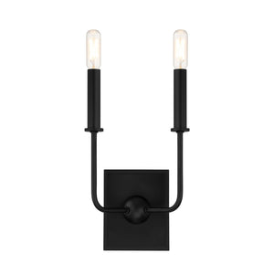 Savoy House - 9-4044-2-89 - Two Light Wall Sconce - Avondale - Matte Black