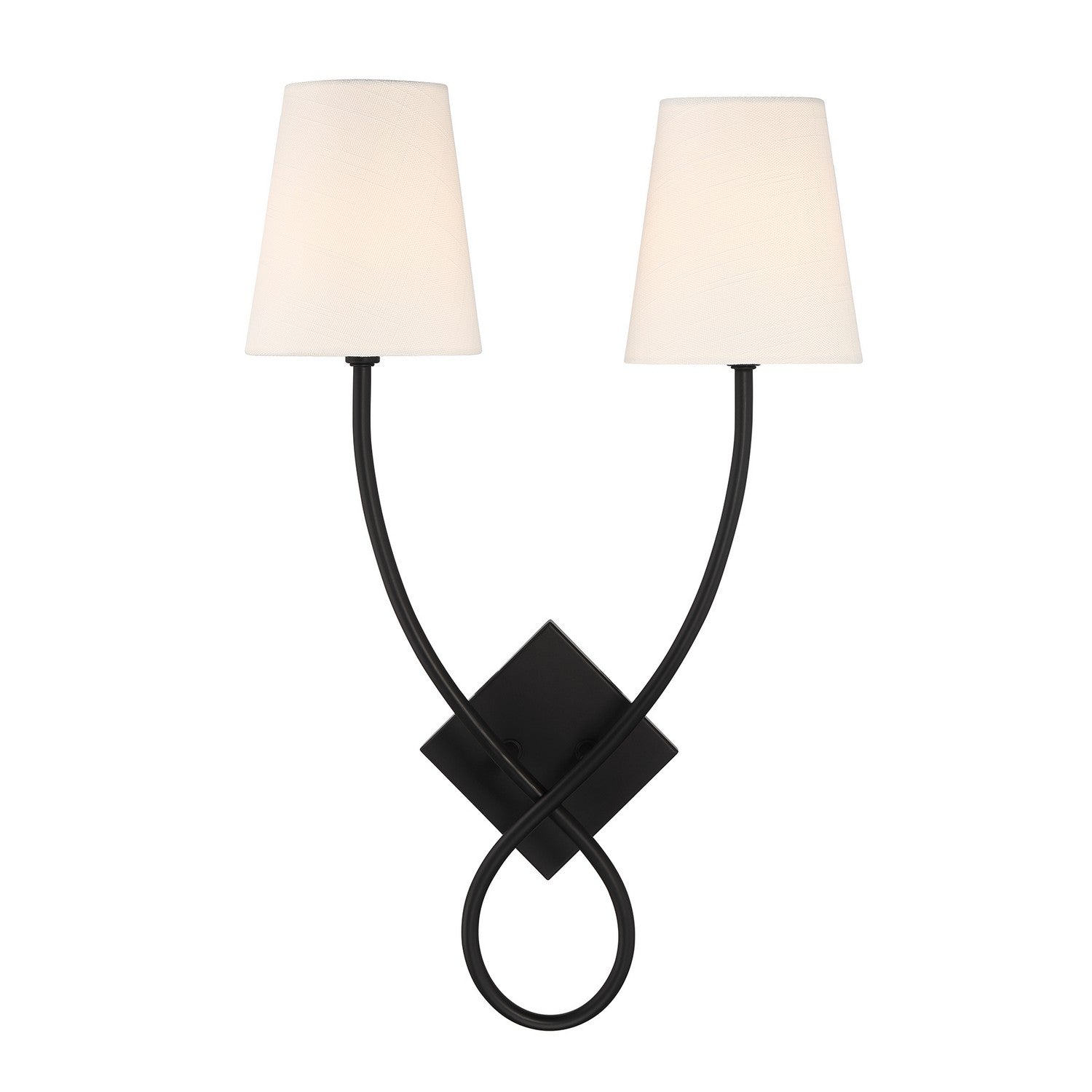 Savoy House - 9-4928-2-89 - Two Light Wall Sconce - Barclay - Matte Black