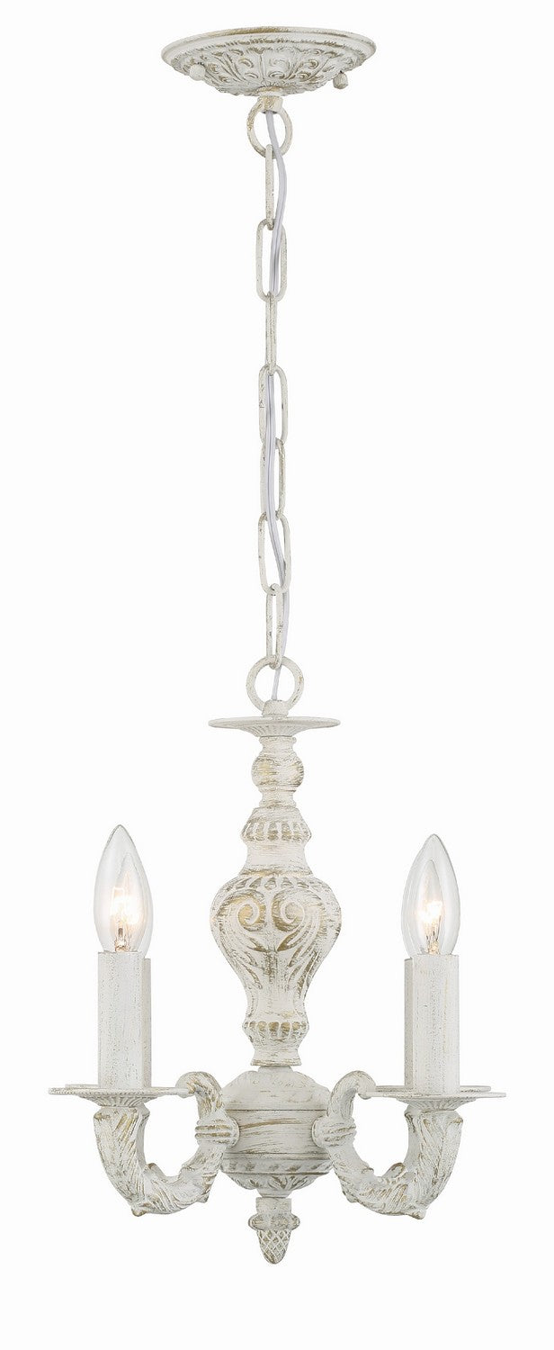 Crystorama - 5124-AW - Four Light Mini Chandelier - Paris Market - Antique White