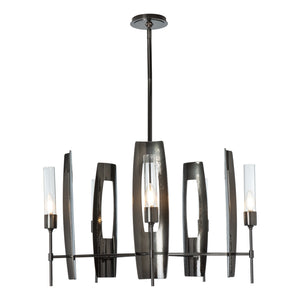 Hubbardton Forge - 131081-SKT-MULT-89-ZM0611 - Five Light Pendant - Passage - Ink