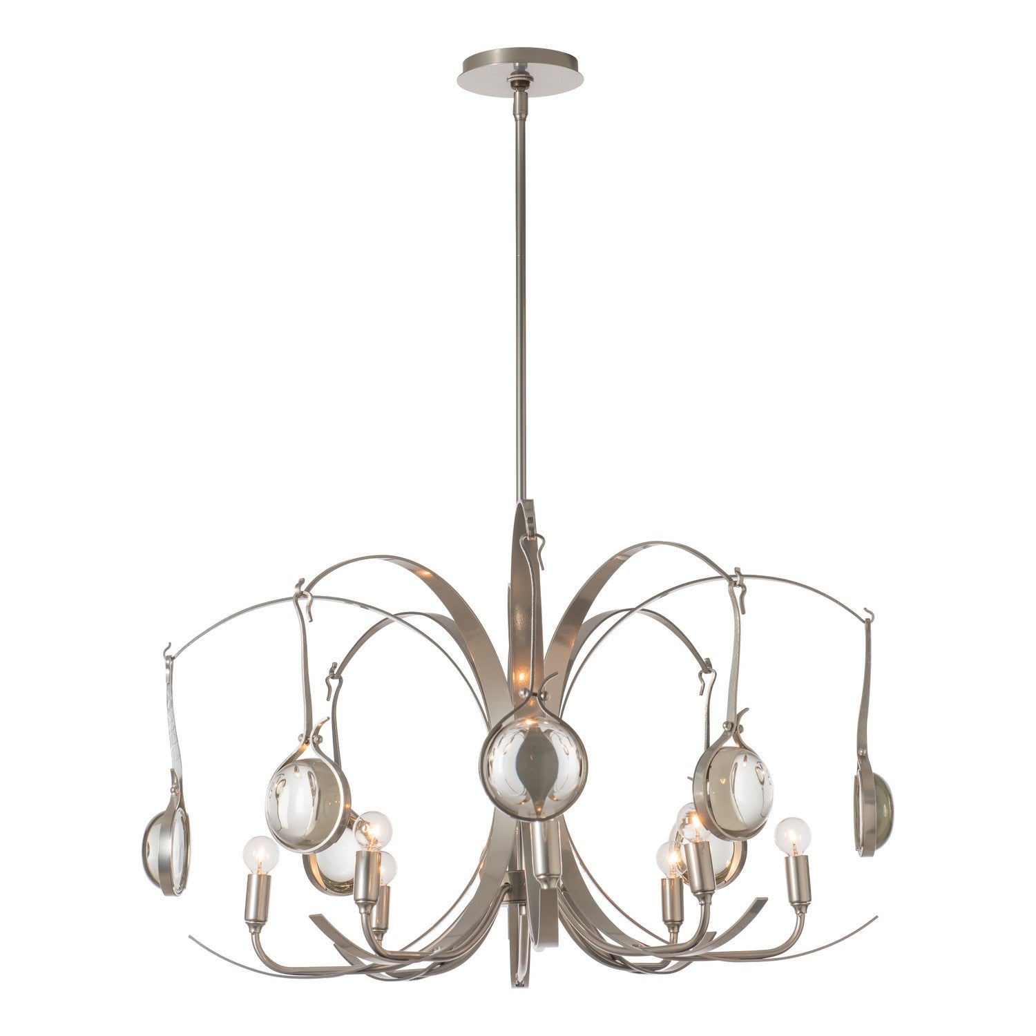 Hubbardton Forge - 131085-SKT-MULT-85-85-ZM0786 - Eight Light Pendant - Optic - Sterling