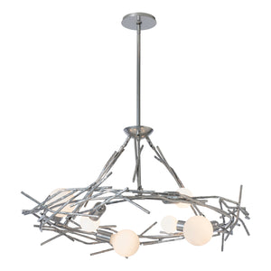 Hubbardton Forge - 131088-SKT-MULT-85 - Six Light Pendant - Brindille - Sterling