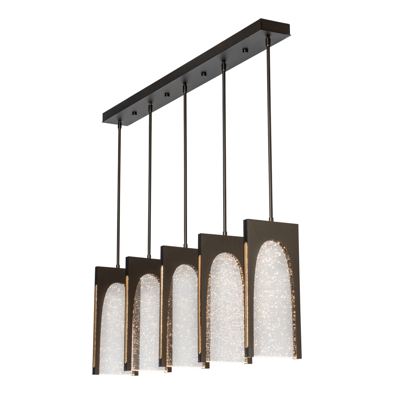 Hubbardton Forge - 131540-LED-MULT-89-II0787 - Cypress 5-Light Pendant - Cypress - Ink