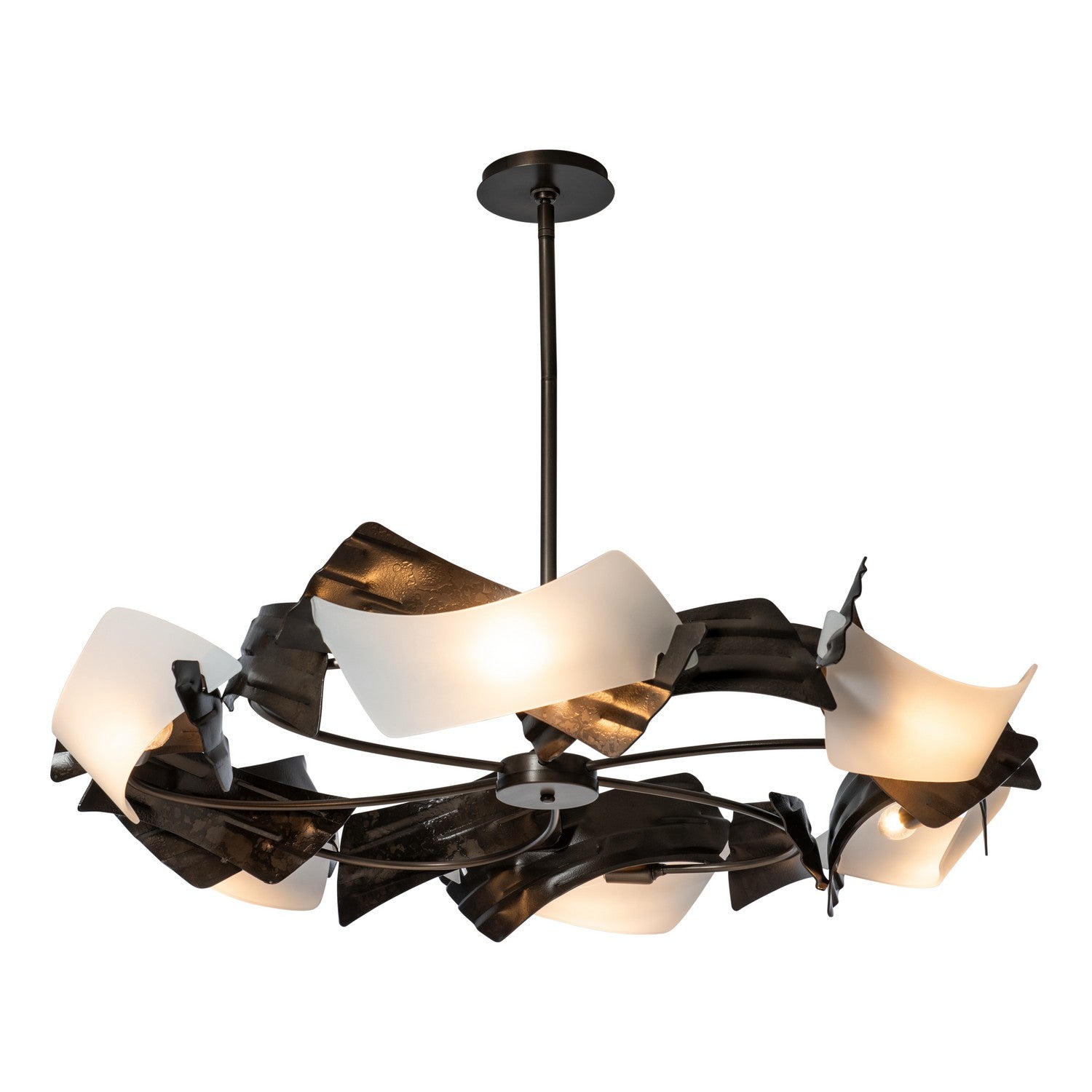 Hubbardton Forge - 132161-SKT-MULT-89-FD0790 - Crest 6-Light Circular Pendant - Crest - Ink