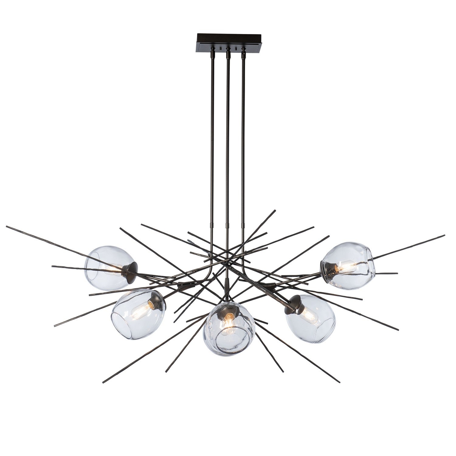 Hubbardton Forge - 137750-SKT-MULT-14-ZM0788 - Six Light Pendant - Griffin - Oil Rubbed Bronze